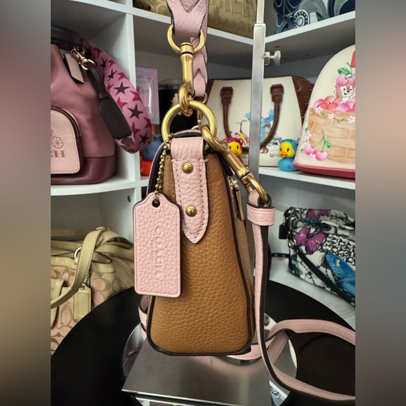 Coach Colorblock Blossom Multi Small Jade Shoulder Bag - Picture 4 of 12